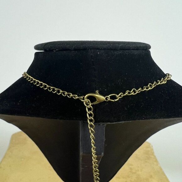 Vintage Antique Brass Pocket Watch Necklace - Steampunk Gothic Retro Jewelry - Picture 6 of 7